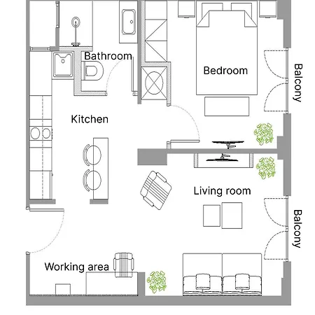 Vik28 - Cozy 1br With Balcony In Metaxourgeio Apartment Athens